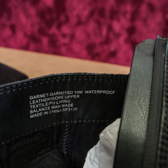 Blondo Women Garnet Waterproof Black Leather Moto Biker Ankle Boots size 10 - Picture 6 of 7